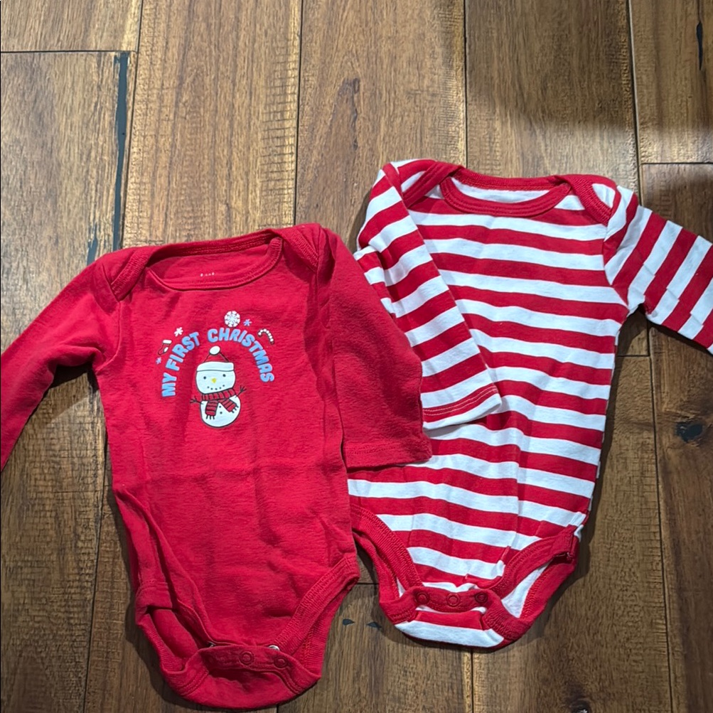 Red And White Striped Kids One Piece Set